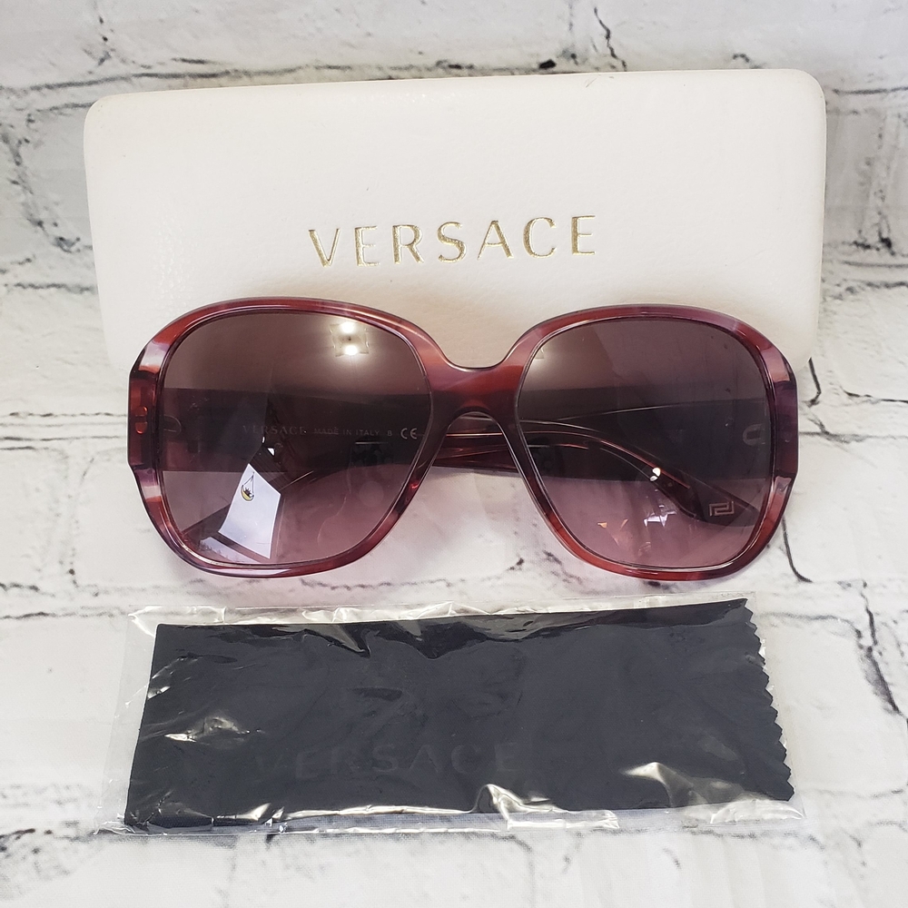 Versace Women's Pink Havana Gradient Sunglasses